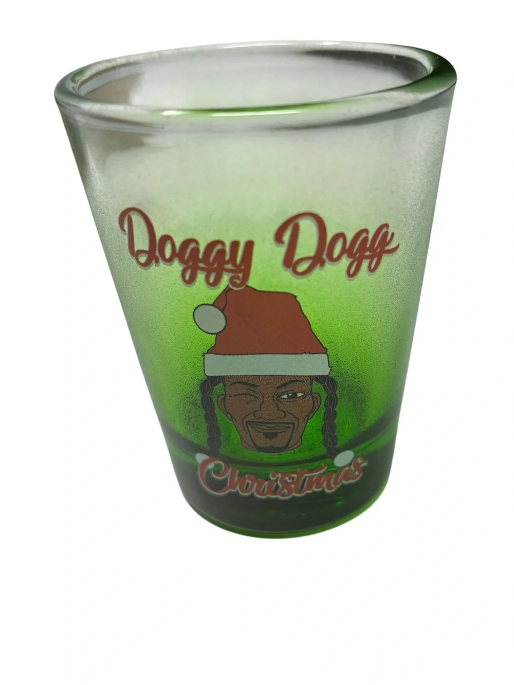 Snoop Dogg Snoop on the Stoop Set Of Four Christmas Shot Glasses 1.8 FL OZ